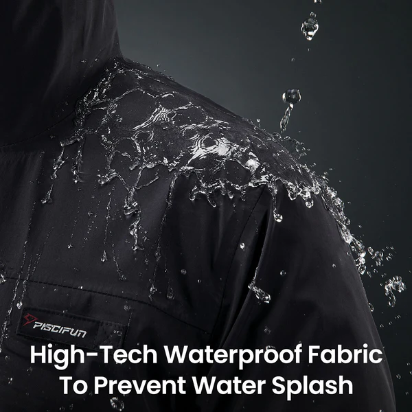 Piscifun® 3-Layer Waterproof Fishing Jacket | Breathable Windproof Fly Fishing Wading Rain Jacket 3 Piscifun® 3-Layer Waterproof Fishing Jacket | Breathable Windproof Fly Fishing Wading Rain Jacket - Image 3