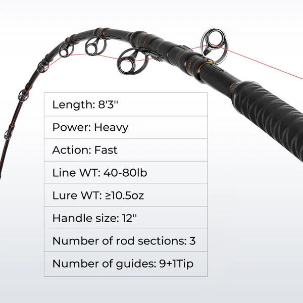 Piscifun® Saltflow High-Tech Rods For Offshore Saltwater Fishing 5 Piscifun® Saltflow High-Tech Rods For Offshore Saltwater Fishing - Image 5