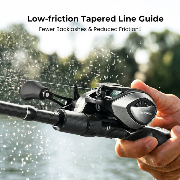 Piscifun® Alloy M2 Baitcasting Reel with Mag-Bowl™ Braking System – Cast Baitcast Reel and Baitcaster Reel for Cast Fishing 3 Piscifun® Alloy M2 Baitcasting Reel with Mag-Bowl™ Braking System – Cast Baitcast Reel and Baitcaster Reel for Cast Fishing - Image 3