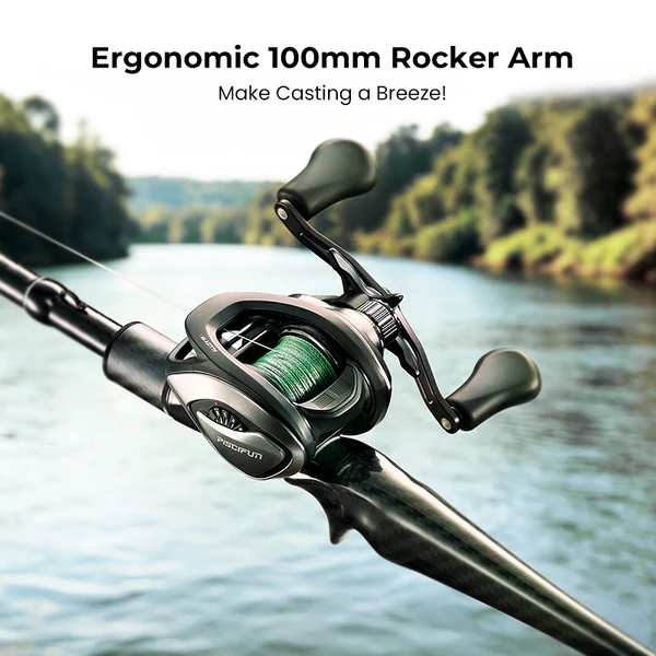 Piscifun® Alloy M2 Baitcasting Reel with Mag-Bowl™ Braking System – Cast Baitcast Reel and Baitcaster Reel for Cast Fishing 4 Piscifun® Alloy M2 Baitcasting Reel with Mag-Bowl™ Braking System – Cast Baitcast Reel and Baitcaster Reel for Cast Fishing - Image 4