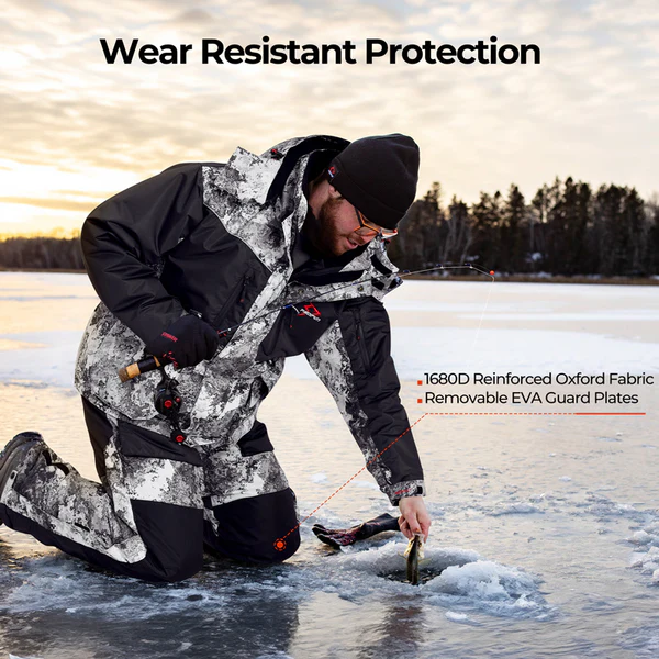 Piscifun Ice Fishing Suit,3 in 1 Jacket,Waterproof Fishing Bib With Flotation Technology 13 Piscifun Ice Fishing Suit,3 in 1 Jacket,Waterproof Fishing Bib With Flotation Technology - Image 5
