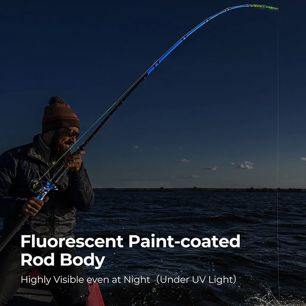 PISCIFUN® LED LumiCat II Catfish Rods , 2 Piece Casting Rods 4 PISCIFUN® LED LumiCat II Catfish Rods , 2 Piece Casting Rods - Image 4