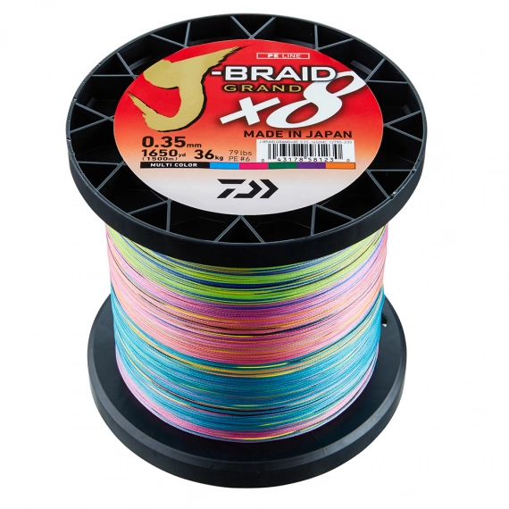Daiwa J-Braid Grand X8 1500m multicolor 79lb fishing line