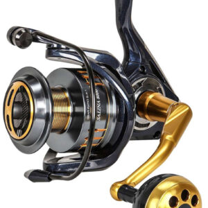 Okuma Salina Spinning Reels designed for offshore, inshore, and heavy-duty saltwater fishing