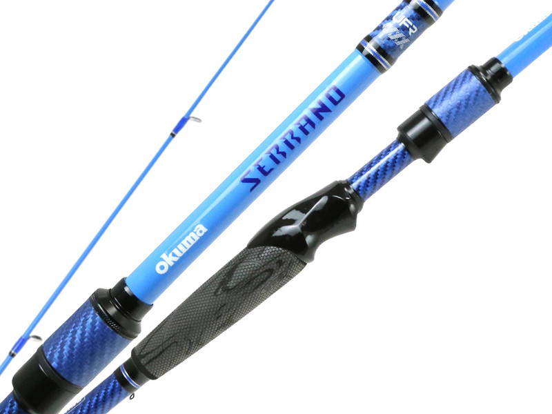 Okuma Serrano Spinning Rods designed for freshwater and inshore fishing with exceptional sensitivity and casting performance
