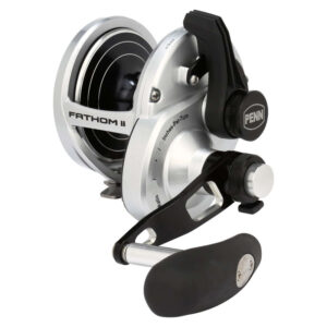 Penn Fathom II Lever Drag Conventional Reels designed for offshore trolling, deep drop fishing, and big game saltwater angling