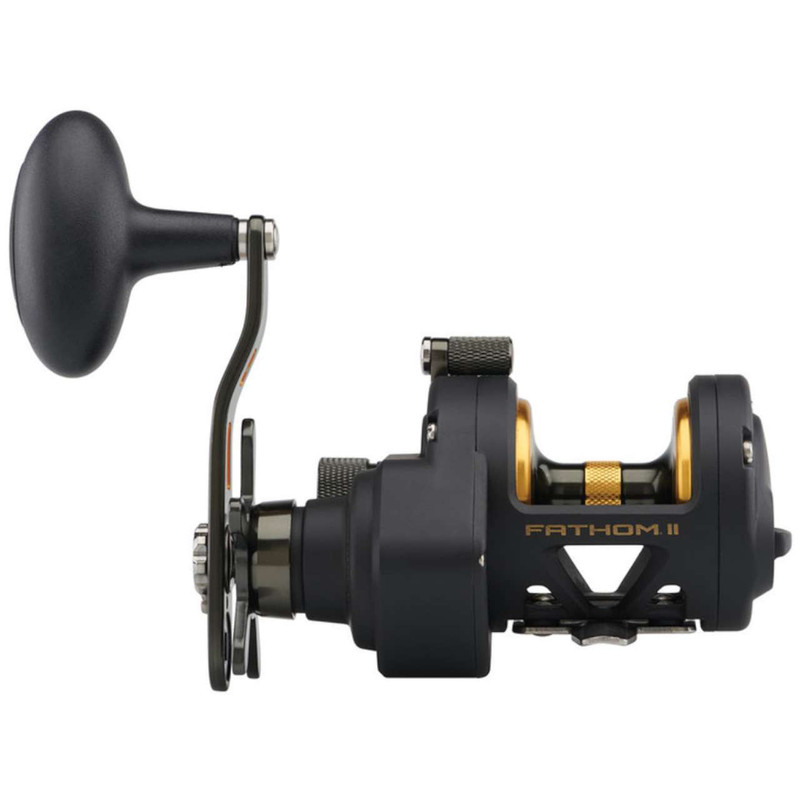 Penn Fathom II Star Drag Conventional Reels 1 Penn Fathom II Star Drag Conventional Reels designed for offshore fishing, bottom fishing, and saltwater trolling applications