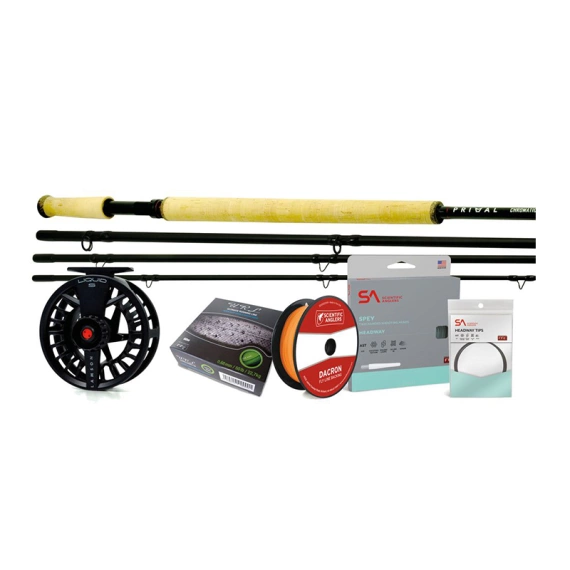 Primal Chromatic DH Outfit - 14'0'' #9 1 Primal Chromatic DH Outfit 14ft #9 double hand fly fishing combo for salmon, steelhead, and spey casting