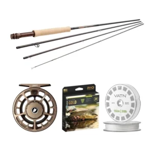 Sage Arrow Flugset 9ft #7 fly fishing combo with rod, reel, and fly line for freshwater and saltwater fly fishing