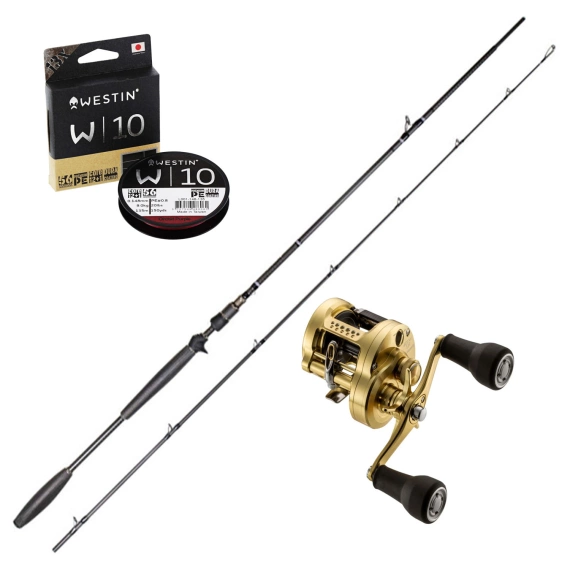 Shimano Calcutta Conquest Westin W10 Pike Combo 1 Shimano Calcutta Conquest Westin W10 Pike Combo premium baitcasting rod and reel combo for pike fishing