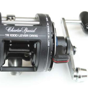 Shimano Charter Special Lever Drag Conventional Reels designed for trolling, salmon fishing, and offshore saltwater angling