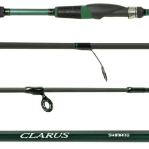Shimano Clarus E Spinning Rods designed for freshwater fishing, bass angling, and versatile lure presentations