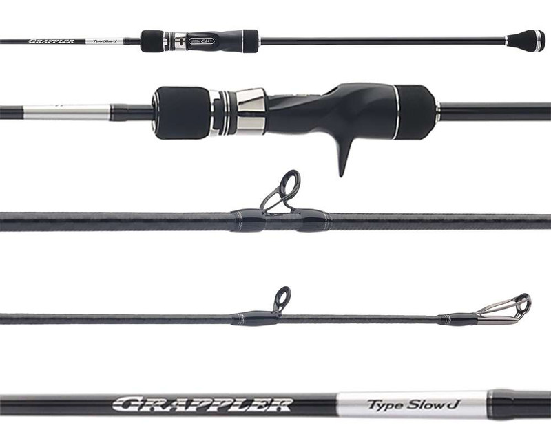Shimano Grappler Slow J Rods designed for slow pitch jigging and offshore saltwater fishing