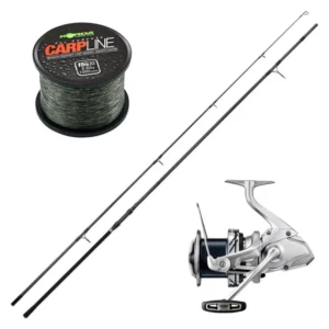 Shimano TX-4A 12ft 3lb Big Pit Carp Combo premium carp fishing rod and reel combo for long-distance specimen fishing