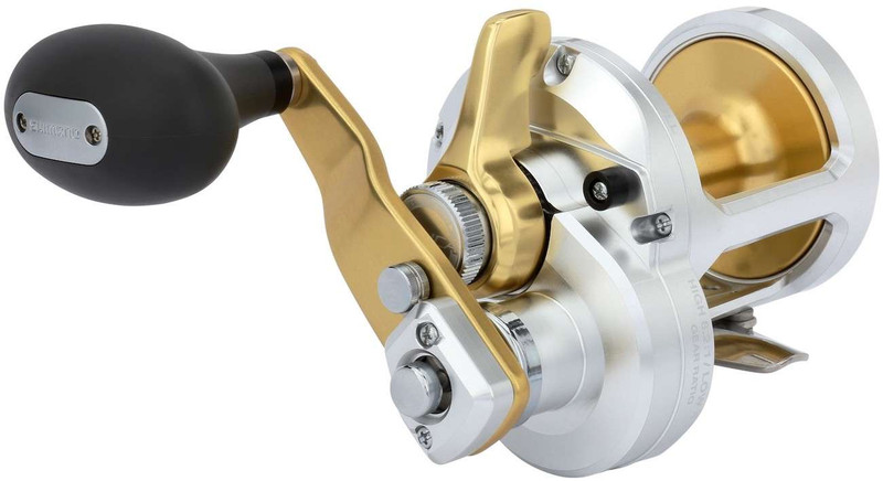 Shimano Talica 2-Speed Lever Drag Conventional Reels 1 Shimano Talica 2-Speed Lever Drag Conventional Reels designed for offshore big game fishing, trolling, and deep water saltwater angling