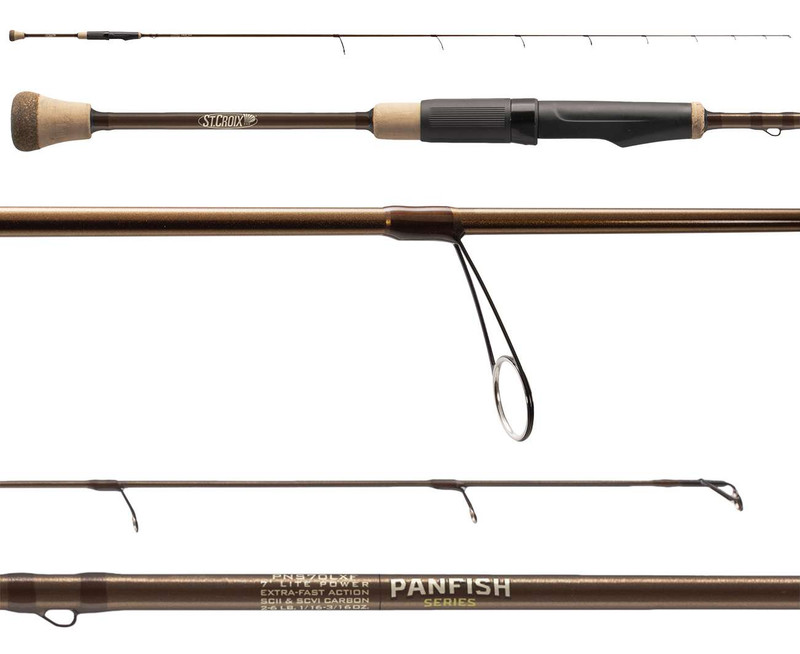 St. Croix Panfish Series Spinning Rods designed for ultralight fishing, panfish angling, and finesse presentations