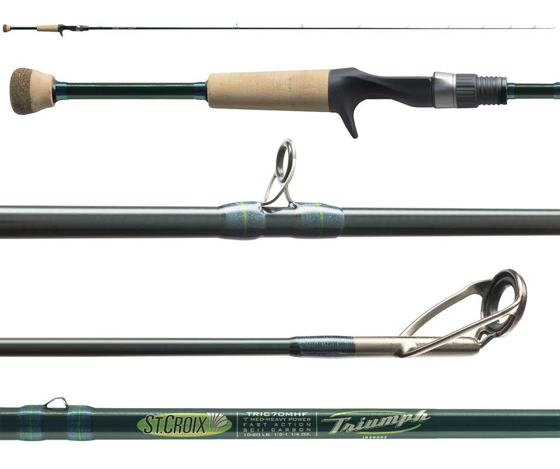St. Croix Triumph Inshore Casting Rods designed for saltwater inshore fishing and precision lure casting