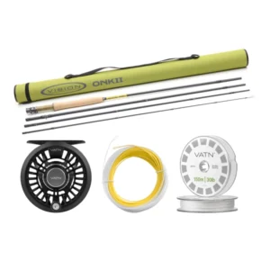 Vision ONKII Dry Fly Taper+ Flugset 9ft #6 fly fishing combo with rod, reel, and fly line for dry fly and freshwater fishing
