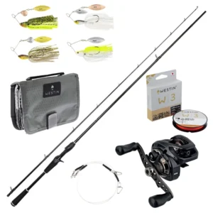 Westin W2 Spinnerbait 21-65g Combo fishing rod and reel combo for predator fishing with spinnerbaits and lures