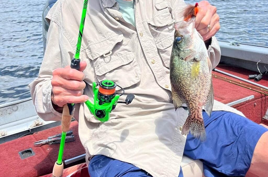 Panfish rod for crappie, bluegill, perch and sunfish fishing